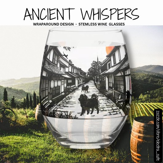 Ancient WHISPERS Chow Wijnglas Zonder Voet