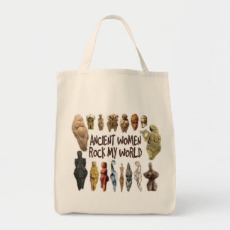 Ancient Women Rock My World Grocery Tas