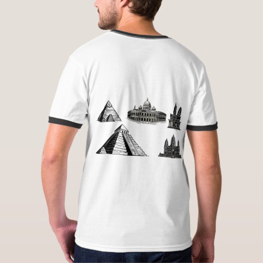 Ancient Wonders Apparel t-shirt (Achterkant)