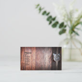 Ancient Wood, sjabloon voor visitekaartjes (Staand voorkant)