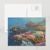 Ancient Zee Koraal Antiek afdrukken Briefkaart (Voorkant / Achterkant)