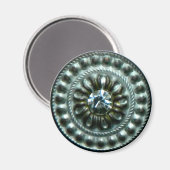 Ancient zilverbrood met gem magneet (Voorkant / Achterkant)