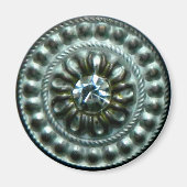 Ancient zilverbrood met gem magneet (Voorkant)