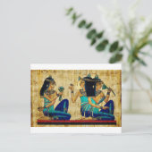 ANCIENTE EGYPTE-BETALING BRIEFKAART (Staand voorkant)