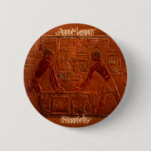 ANCIËNTE EGYPTIANEN RONDE BUTTON 5,7 CM (Voorkant)