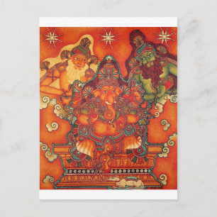 ANCIËNTE GANESH PAINTING BRIEFKAART