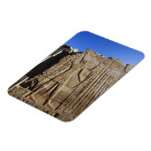 Anciënte hiërogliefen op de muur, tempel van Karna Magneet (Linkerzijde)