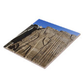 Anciënte hiërogliefen op de muur, tempel van Karna Tegeltje (Zijkant)