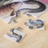 ANCIENTE ROMAN MOSAICS, FISHES, OCEAAN ZEE LIFE SC LEGPUZZEL (Zijkant)