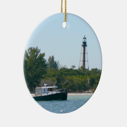Anclote Key Lighthouse Keramisch Ornament (Rechts)
