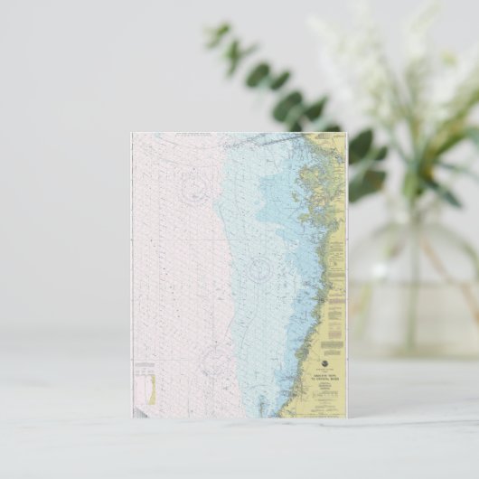 Anclote Keys to Crystal River Nautical Chart Postc Briefkaart (Staand voorkant)