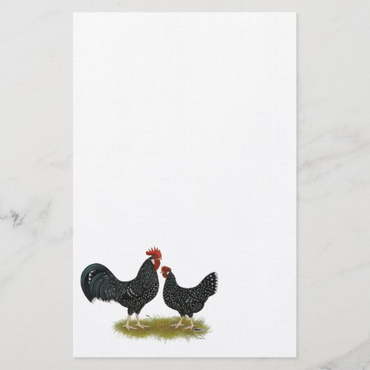 Ancona Chickens Briefpapier (Voorkant)