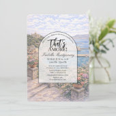 Ancona Italian Themed Bridal Shower Kaart (Staand voorkant)