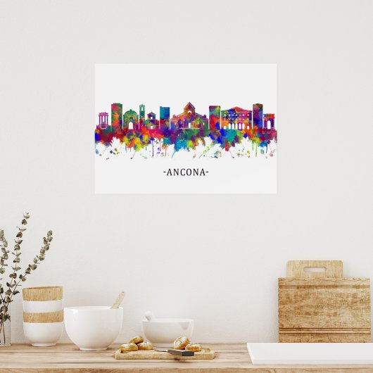 Ancona Italy Skyline Poster (Keuken)