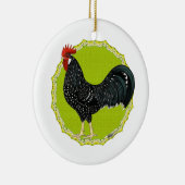 Ancona Rooster Keramisch Ornament (Rechts)