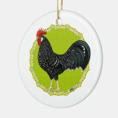 Ancona Rooster Keramisch Ornament (Links)