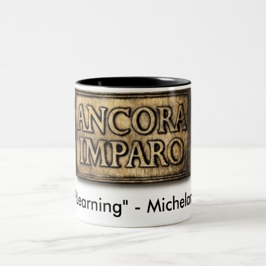 ancora imparo tweekleurige koffiemok (Center)