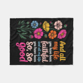 And All My Life You Have Been Faithful And All My  Fleece Deken (Voorkant (Horizontaal))