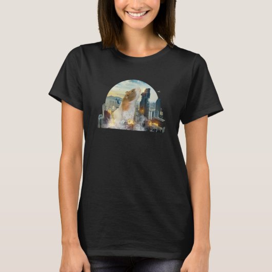 and cute guinea pig is wild at Christmas 1 T-shirt (Voorkant)