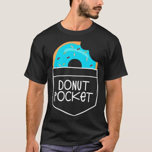 And Cute Lime Bitten Donut Pocket Doughnut T-shirt (Voorkant)