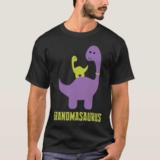 and Cute of  Grandmasaurus Is Themed T-shirt (Voorkant)
