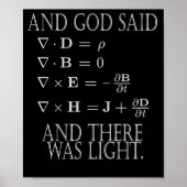 And God Said Maxwell Equation Poster (Voorkant)