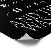 And God Said Maxwell Equation Poster (Hoek)