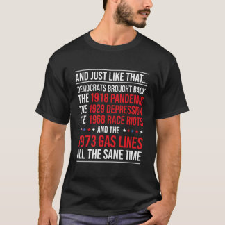 And Just Like T Democrats Brought Back All Disaste T-shirt
