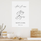 And So Their Story Begins Personalized Wedding  Poster (Keuken)