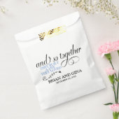 And So Together Trouwdag Bedankzakje (Gezegeld)