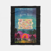 And Suddenly You Just Know It's Time To Start Soin Fleece Deken (Voorkant)