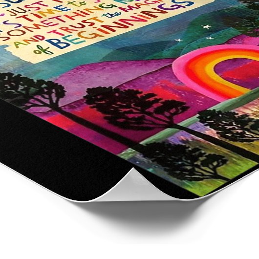 And Suddenly You Just Know It's Time To Start Soin Poster (Hoek)