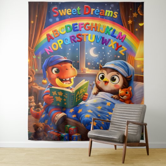 And sweet dreams alphabet rainbow extra large tap  wandkleed (In situ)