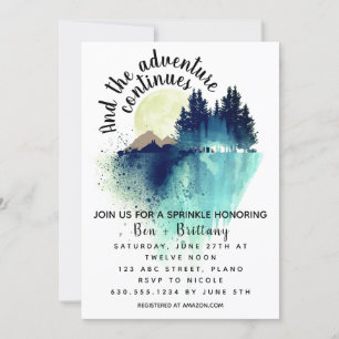 And the Adventure Continues Invitation Kaart