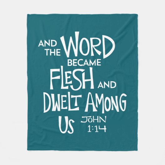And the Word became Flesh 2 Fleece Deken (Voorkant)