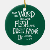 And the Word became Flesh 2 Keramisch Ornament (Voorkant)