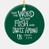 And the Word became Flesh 2 Keramisch Ornament (Achterkant)