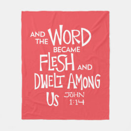And the Word became Flesh Fleece Deken