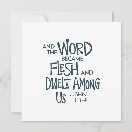 And the Word became Flesh Kaart (Voorkant)