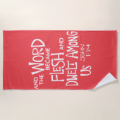 And the Word became Flesh Strandlaken (Voorkant)