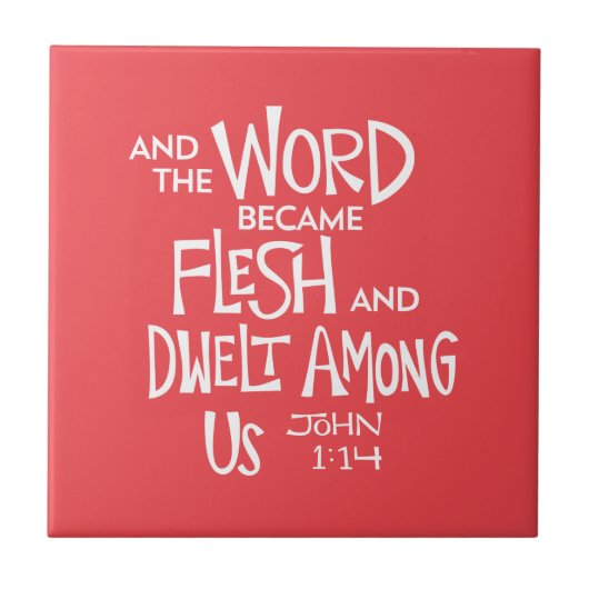 And the Word became Flesh Tegeltje (Voorkant)