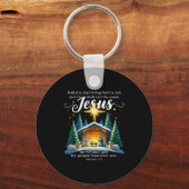 And Thou Shalt Call His Name Jesus Nativity Christ Sleutelhanger (Voorkant)