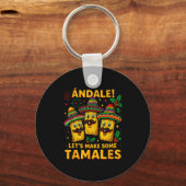 Ándale Let’s Make Some Tamales Mexican Christmas T Sleutelhanger (Voorkant)
