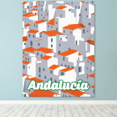 Andalucia 3 canvas afdruk (Insitu (Houten vloer))
