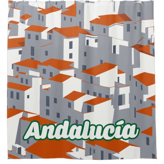 Andalucia 3 douchegordijn (Voorkant)