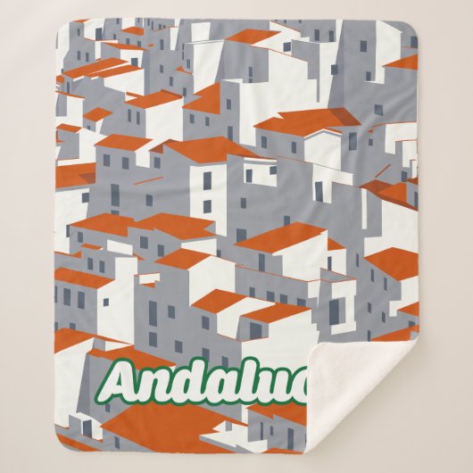 Andalucia 3 sherpa deken (Voorkant)