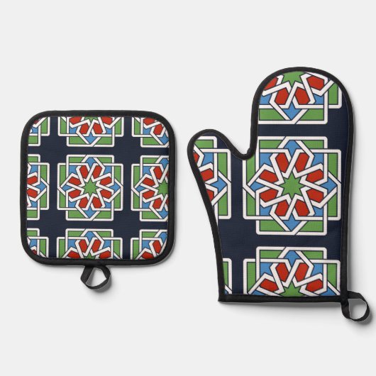 Andalucia 4 ovenwant & pannenlap set (Voorkant)