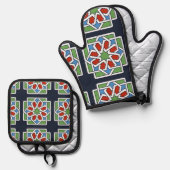 Andalucia 4 ovenwant & pannenlap set (Voorkant / Achterkant)