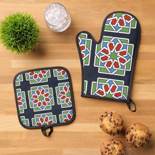 Andalucia 4 ovenwant & pannenlap set (Top down)