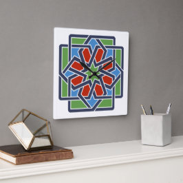 Andalucia 4 vierkante klok